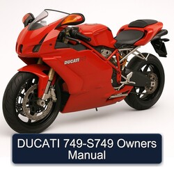 Ducati 749 S749 Owners Owner's Manual PDF