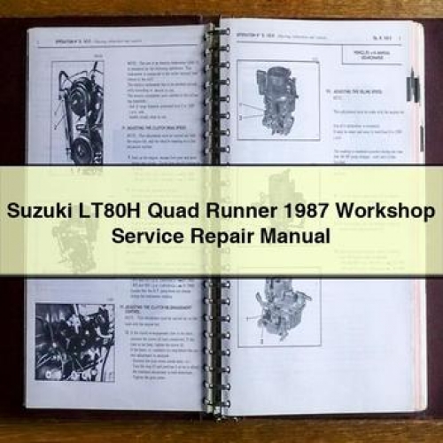 1987 Gilera Runner Suzuki LT80H Quad Service Repair Workshop Manual PDF
