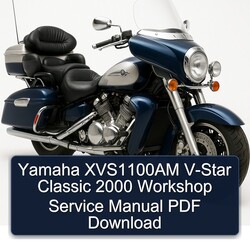2000 Aprilia Classic Yamaha XVS1100AM V-STAR Service Repair Workshop Manual PDF