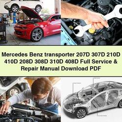 Mercedes Transporter Benz 207D 307D 210D 410D 208D 308D 310D 408D Service Repair Workshop Manual PDF