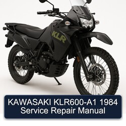 1984 Kawasaki KLR Series Klr600-a1 Service Repair Workshop Manual PDF