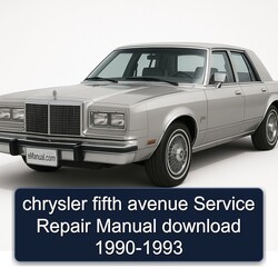 1990-1993 Chrysler Fifth Avenue Service Repair Workshop Manual PDF