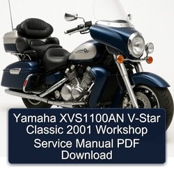 2001 Aprilia Classic Yamaha XVS1100AN V-STAR Service Repair Workshop Manual PDF