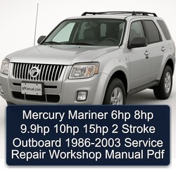 1986-2003 Mercury Mariner 6HP 8HP 9.9hp 10HP 15HP 2 Stroke Outboard Service Repair Workshop Manual PDF