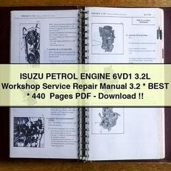 Isuzu Petrol Engine 6vd1 3.2l 3.2 Best 440 Pages Service Repair Workshop Manual PDF
