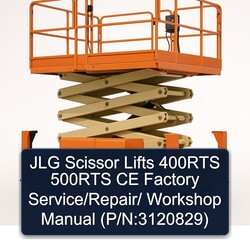 JLG Scissor Lifts 400RTS 500RTS CE / (p/n:3120829) Service Repair Workshop Manual PDF