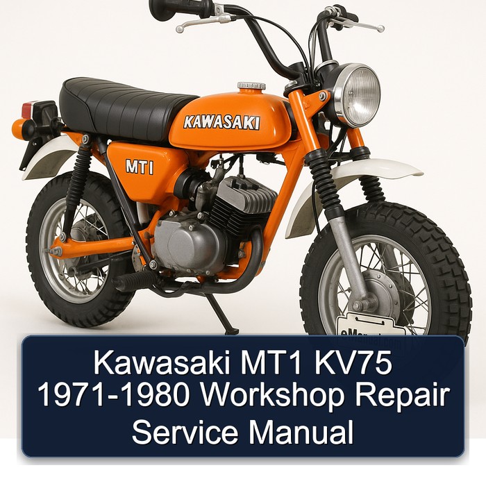 1971-1980 Kawasaki MT1 KV75 Service Repair Workshop Manual PDF