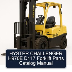 Hyster Challenger H970E D117 Forklift Parts Catalog PDF