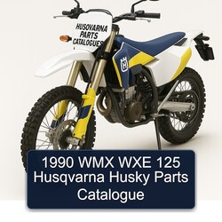 1990 Husqvarna Parts Catalogues Wmx Wxe 125 Husky Catalog PDF