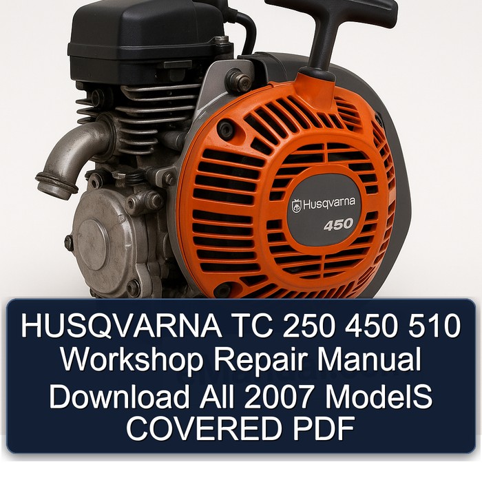 2007 Husqvarna TR650 Models TC 250 450 510 All Covered Service Repair Workshop Manual PDF