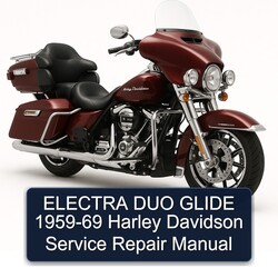 1959-1969 Harley Davidson Model 125 Electra DUO Glide Service Repair Workshop Manual PDF