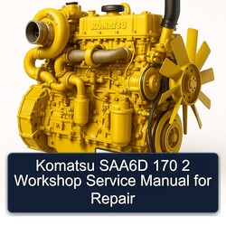 Komatsu 170 2 SAA6D Service Repair Workshop Manual PDF