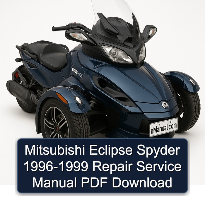 1996-1999 Mitsubishi Eclipse Spyder Service Repair Workshop Manual PDF
