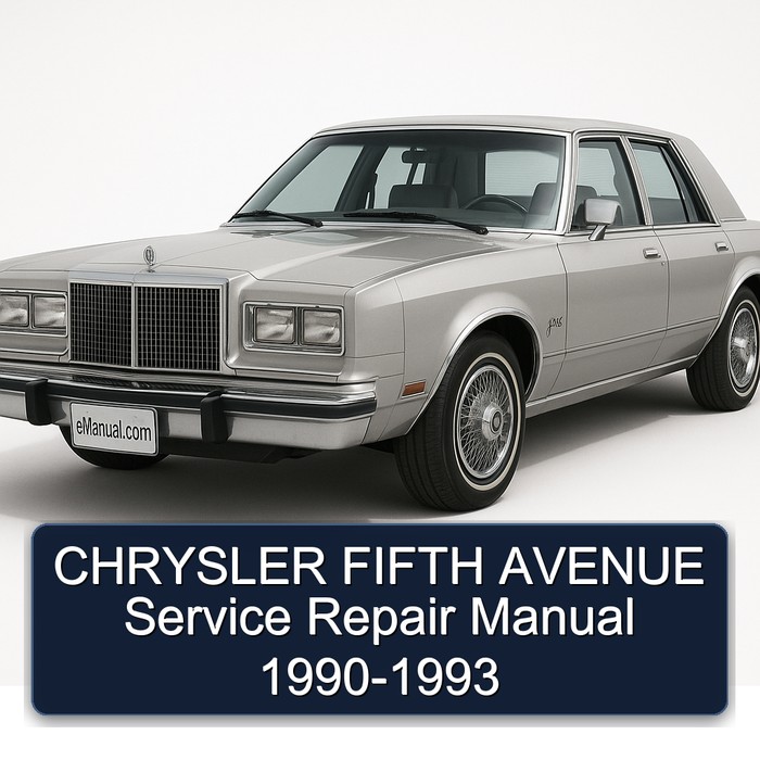 1990-1993 Chrysler Fifth Avenue Service Repair Workshop Manual PDF