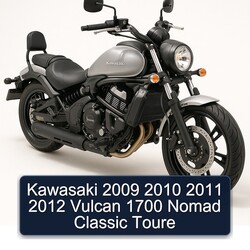 Kawasaki 2009 2010 2011 2012 Vulcan 1700 Nomad Classic Toure