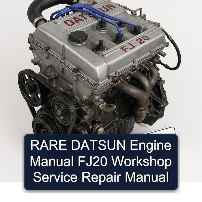 Datsun FJ20 Rare Engine Service Repair Workshop Manual PDF