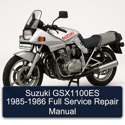 1985-1986 Suzuki GSX Series GSX1100ES Service Repair Workshop Manual PDF