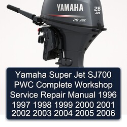 1996-2006 Yamaha Super Jet SJ700 PWC Service Repair Workshop Manual PDF