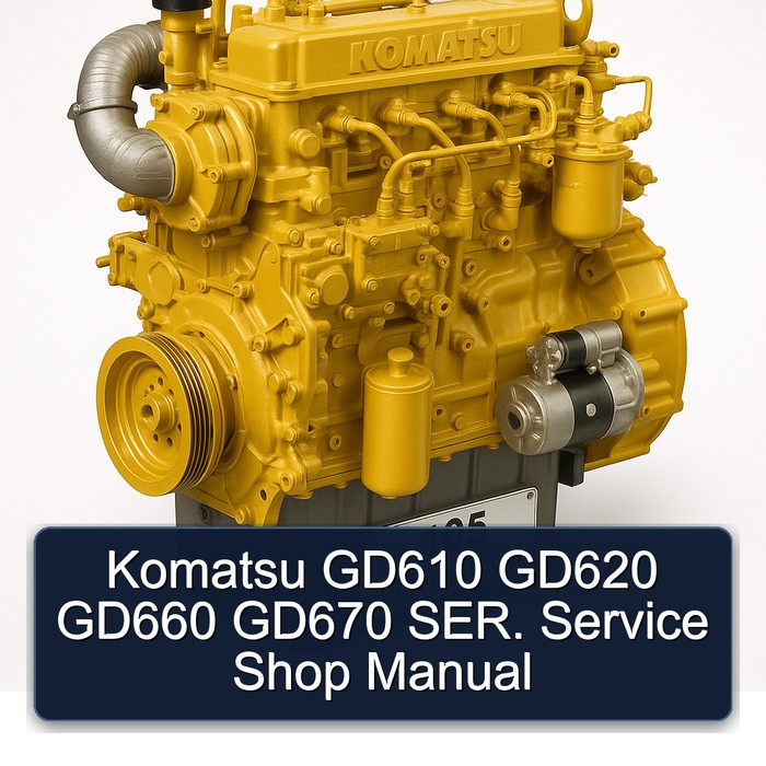 Komatsu 105 GD610 GD620 GD660 GD670 Ser. Shop Service Repair Workshop Manual PDF
