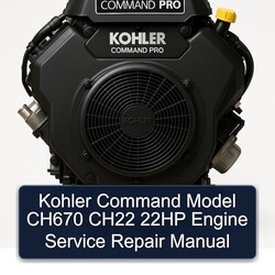Kohler Command Pro Models Model CH670 CH22 22HP Engine Service Repair Workshop Manual PDF
