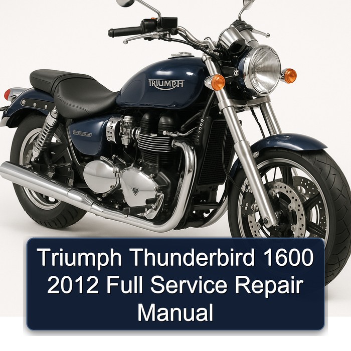 2012 Triumph Thunderbird Service Repair Workshop Manual PDF