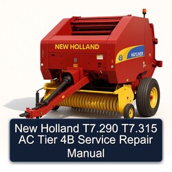 New Holland T7.290 T7.315 AC Tier 4B Service Repair Workshop Manual PDF