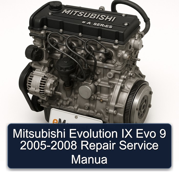 2005-2008 Mitsubishi 4 A Series Evolution IX Evo 9 - Manua Service Repair Workshop Manual PDF