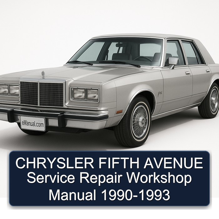 1990-1993 Chrysler Fifth Avenue Service Repair Workshop Manual PDF