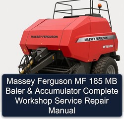 Massey Ferguson MF 185 MB Baler Accumulator Service Repair Workshop Manual PDF
