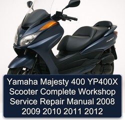 2008-2012 Yamaha Majesty 400 YP400X Scooter Service Repair Workshop Manual PDF
