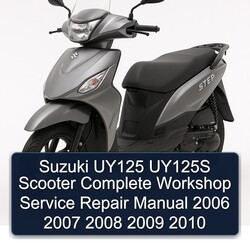 2006-2010 Baotian Suzuki UY125 UY125S Scooter Service Repair Workshop Manual PDF