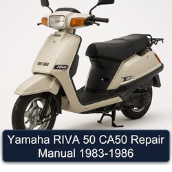 1983-1986 Yamaha Riva Models 50 CA50 Service Repair Workshop Manual PDF