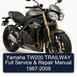 1987-2009 Triumph Speed Triple Yamaha TW200 Trailway Service Repair Workshop Manual PDF