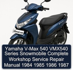 1984-1987 Yamaha V-MAX 540 VMX540 Series Snowmobile Service Repair Workshop Manual PDF