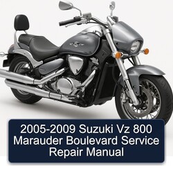 2005-2009 Derbi Boulevard Suzuki Vz 800 Marauder Service Repair Workshop Manual PDF