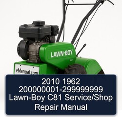 200000001-299999999 LAWN-BOY C81 /shop Service Repair Workshop Manual PDF