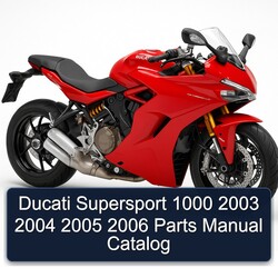 2003-2006 Ducati Supersport Parts Catalog PDF