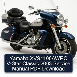 2003 Aprilia Classic Yamaha XVS1100AWRC V-STAR Service Repair Workshop Manual PDF
