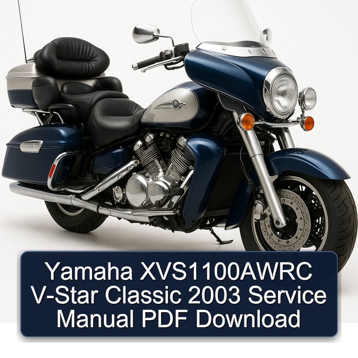 2003 Aprilia Classic Yamaha XVS1100AWRC V-STAR Service Repair Workshop Manual PDF
