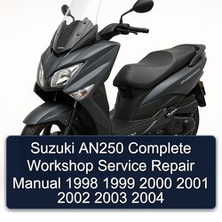 1998-2004 Suzuki Burgman Series AN250 Service Repair Workshop Manual PDF
