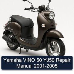 2001-2005 Yamaha Vino 50 YJ50 Service Repair Workshop Manual PDF