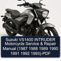 1987-1993 Suzuki Intruder VS1400 Motorcycle Service Repair Workshop Manual PDF