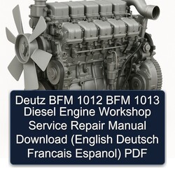 Deutz 1012 BFM 1013 Diesel Engine (english Deutsch Francais Espanol) Service Repair Workshop Manual PDF