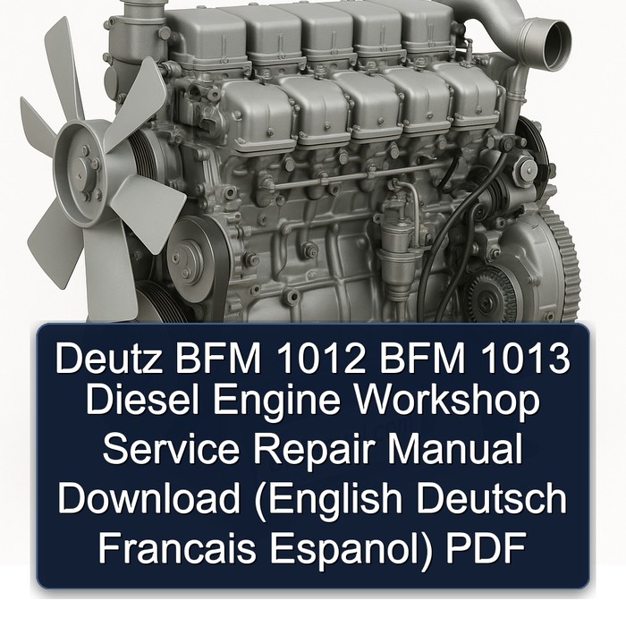 Deutz 1012 BFM 1013 Diesel Engine (english Deutsch Francais Espanol) Service Repair Workshop Manual PDF