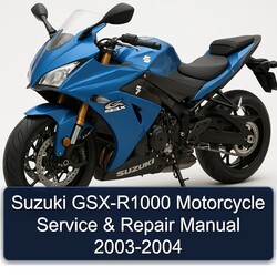 2003-2004 Suzuki GSX Series GSX-R1000 Motorcycle Service Repair Workshop Manual PDF