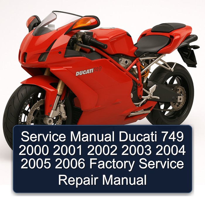 2000-2006 Ducati 749 Service Repair Workshop Manual PDF