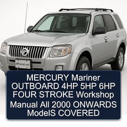 2000 Mercury Mariner Outboard 4HP 5HP 6HP Four Stroke All Onwards Models Covered Service Repair Workshop Manual PDF
