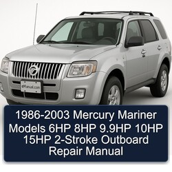 1986-2003 Mercury Mariner Models 6HP 8HP 9.9hp 10HP 15HP 2-stroke Outboard Service Repair Workshop Manual PDF