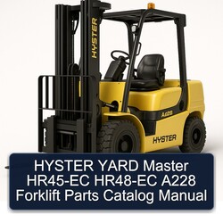 Hyster Yard Master HR45-EC HR48-EC A228 Forklift Parts Catalog PDF