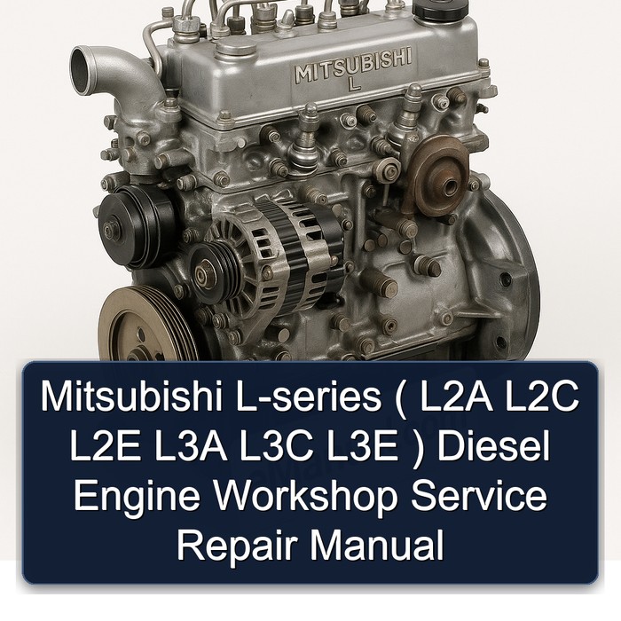 Mitsubishi L Series L-series ( L2A L2C L2E L3A L3C L3E ) Diesel Engine Service Repair Workshop Manual PDF